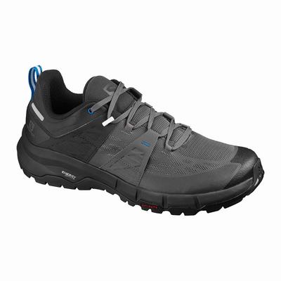 Salomon ODYSSEY - Miesten Vaelluskengät - Mustat/Kuninkaallinen Sininen